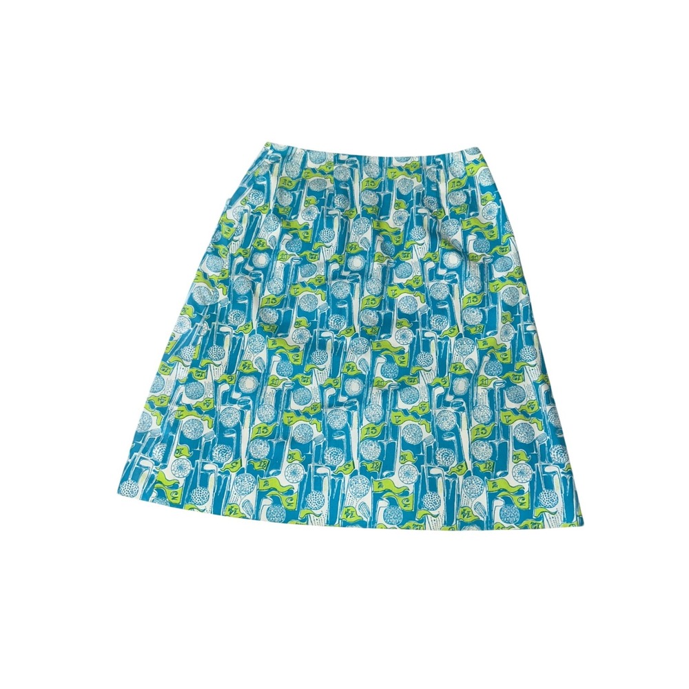 Vintage Lilly Pulitzer Par by Zuzek Size 8 Golf Themed Skirt